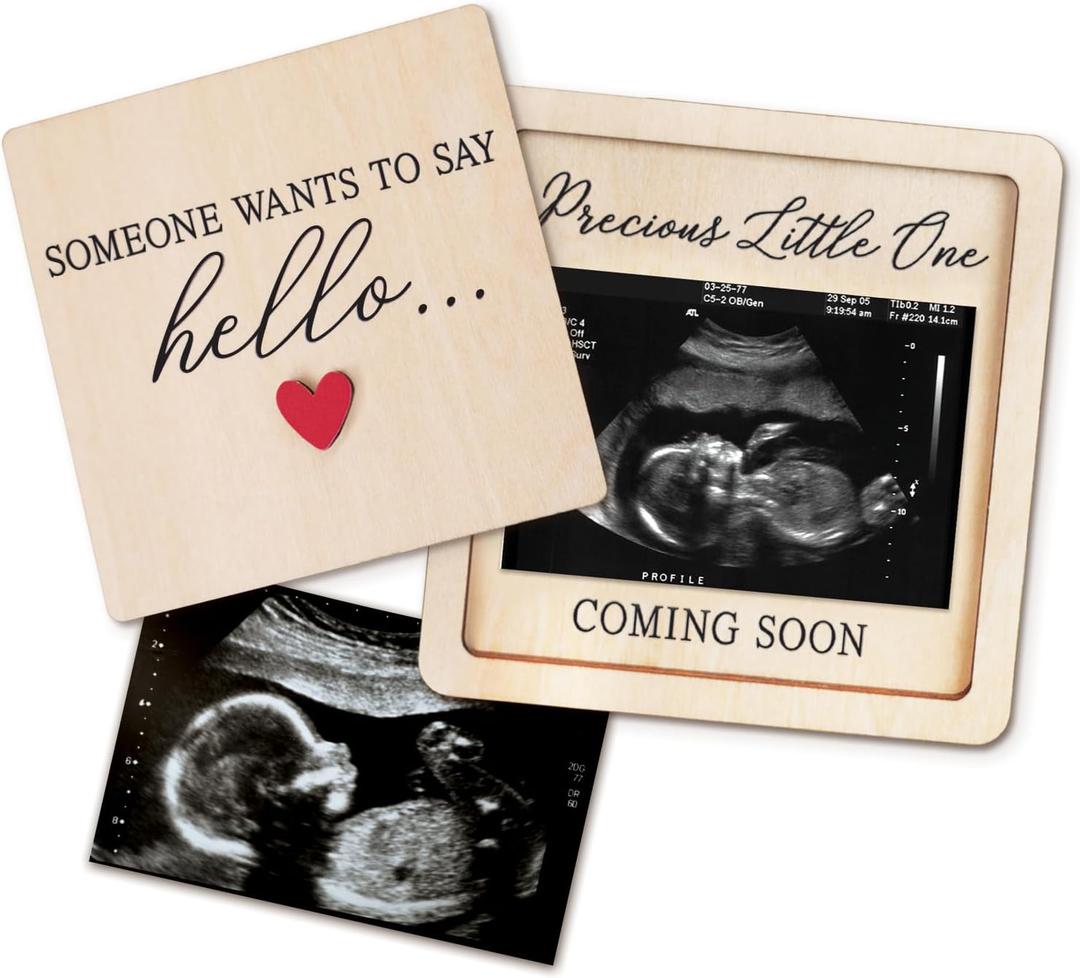Pregnancy Announcement For Grandma, Grandparents - Ultrasound Picture Frame Surprise Box - Baby Announcement Sign - Baby Coming Soon Announcement - Pregnancy Reveal to Husband, Friends, Auntie, Uncle
