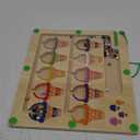 Magnetic Color & Number Maze - Montessori Wooden Color Matching Learning Counting Puzzle Board - Toddler Fine Motor Skills Toys for Boys Girls 3 4 5 Years Old