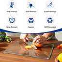 Kitchenville Glass Cutting Board 20”x16”: Tempered Glass Kitchen Counter Protector - Durable- Scratch-Resistant, Heat-Proof - Clear Design