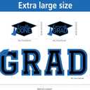 Tatuo 11 Pcs Graduation Yard Sign Decorations Class of 2026 Congrats Graduation Lawn Signs Grad Yard with 23 Stakes for High School College Outdoor Party Supplies(Blue Black,Simple Style)