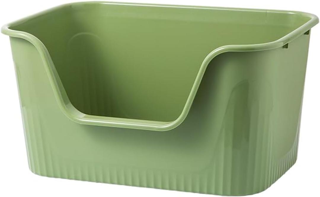 Extra Large Litter Box with High Sides 25.27" Lx17.83 Wx13.11 H,Anti-Splashing,Tool-Free Assembly,Multi Kitty Cat Litter Box,Jumbo (Green) Extra Large Litter Box with High Sides 25.27" Lx17.83 Wx13.11 H,Anti-Splashing,Tool-Free Assembly,Multi Kitty Cat Litter Box,Jumbo (Green)