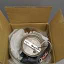 EAPUDUN Semi Flush Mount Ceiling Light, Modern Light Fixture with Clear Glass Shade, Brushed Nickel Finish for Hallway Corridor Kitchen Bathroom Bedroom Passway, FMA1123-BNK