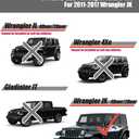 AZUTO Keyhole Covers for Jeep Wrangler JK 2007-2017 Door Key Hole Door Security Accessories