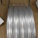 zizin 2 Pack Galvanized Raised Garden Bed Metal Oval Raised Garden Beds Outdoor Planter Box for Vegetables (6x3x1FT, Silver)