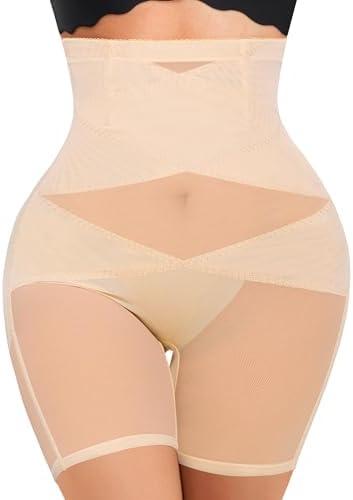 Nebility Womens' Tummy Control High Waist Trainer Body Shaper,M