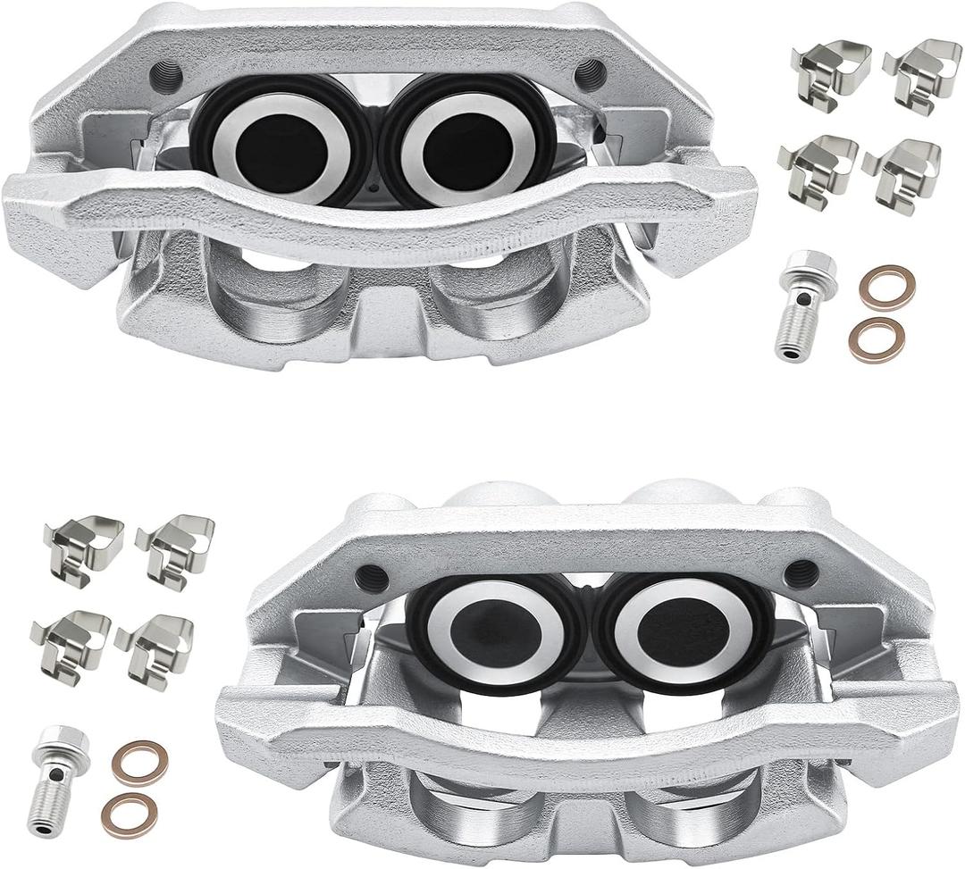 Front Brake Caliper 18B5054+18B5055 Replace for 2009-2018 Dodge Ram 1500, 2009-2011 Ram Dakota, 2007-2009 Durango, 2007-2011 Chrysler Aspen, 5143358AF+5143348AF, FRC11895N+FRC11896N