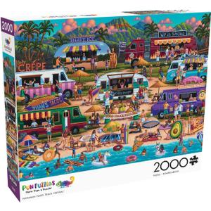 Buffalo Games - Heritage Artworks - Hawaiian Food Truck Festival - 2000 Piece Jigsaw Puzzle for Adults -Challenging Puzzle Perfect for Game Nights - Finished Size is 38.50 x 26.50