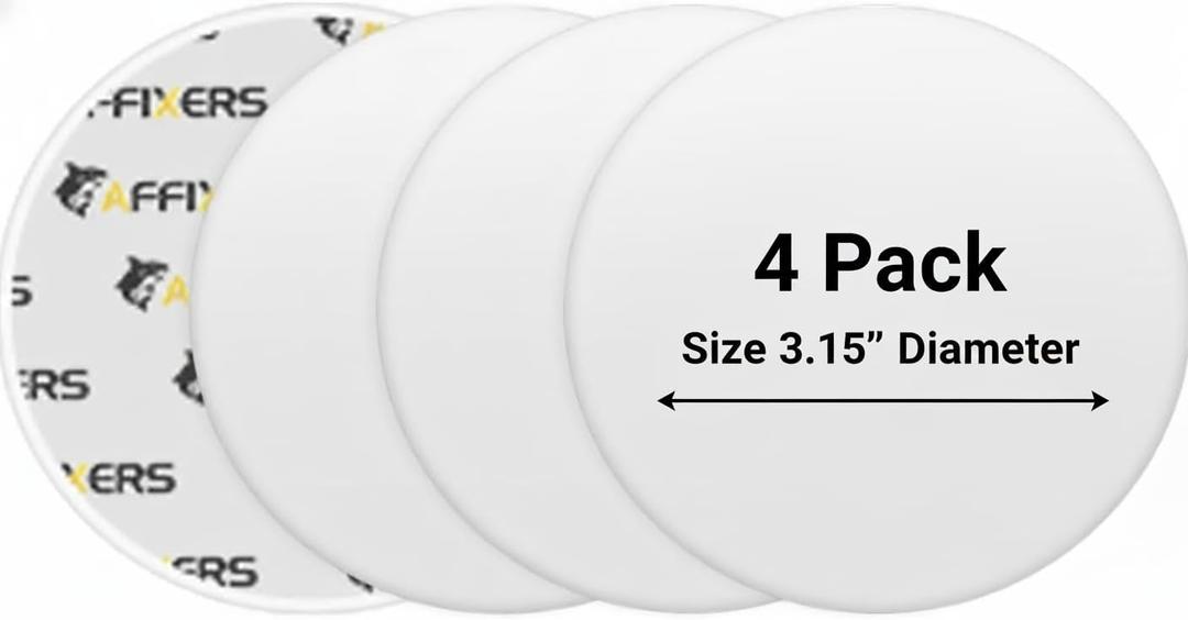 Door Stoppers for Wall  Clean and Dry Surface Required for Strong Adhesive, Sound Dampener Door Knob Wall Protector, Silicone Door Stop Bumpers Guard for Walls (4, Large -3.1")