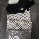 4 Pairs Fishnet Thigh High Stocking for Women Silicone Lace Top Sheer Over Knee Stockings, (Black)