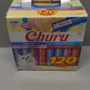 INABA Churu Cat Treats, Lickable, Squeezable Creamy Purée with Vitamin E, 0.5 Ounces per Tube, 120 Tubes Total, Tuna Variety By 03.28.2026