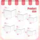6 Pcs Acrylic Buffet Risers, Clear Stackable Food Display Stand, Nesting Cube Box with Hollow Bottom, Food Risers for Buffet Table Dessert Jewelry Catering(8'' 7'' 6'' 5'' 4'' 4'')