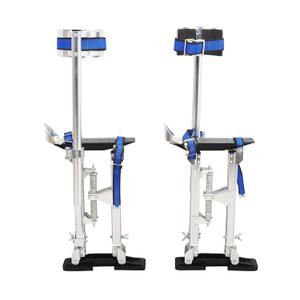 Drywall Stilts 15-23 Adjustable Lightweight Aluminum Tool Stilt with Knee Pads Protection for Painting Painter Taping,Silver