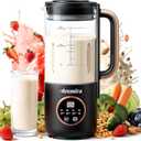 8 in 1 Automatic Nut Milk Maker, 10 Blade 35 oz Homemade Oat, Soy, Plant-Based and Dairy Free Beverages, Almond Milk Maker with Delay Start/Keep Warm/Boil Water, Soy Milk Maker with Nut Milk Bag