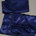 Flow's Linen Luxury Silky Super Soft Pure 100% Silk Pillowcase Pack of 2 with Hidden Zipper Body Size (20" x 54") - White (Royal Blue Solid)