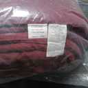 COHOME Premium Oversized Queen Size Comforter, All-Season Quilted Down Alternative Duvet Insert, Luxury Hotel GentleSoft Comforter with Anti-Clump Tech & 8 Tabs - Reversible - Burgundy 98x98 inches