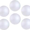 CCINEE 6PCS 6 Inch White Foam Balls Polystyrene Craft Balls Foam Balls for Art, Craft, Household, School Projects and Christmas Easter Party Decorations Supply