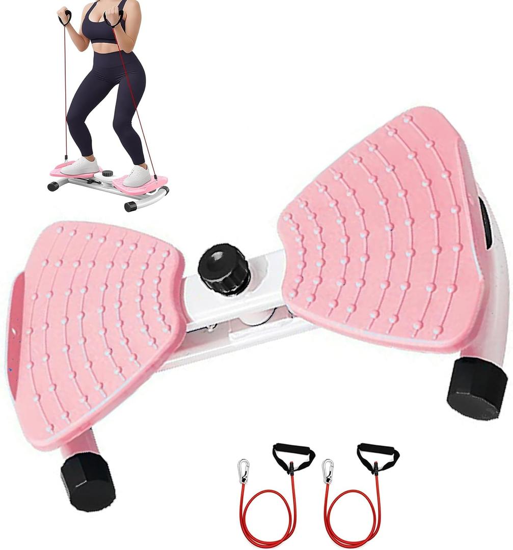 Waist Twister, Ab Machine with Resistance Bands,330 lbs Weight Capacity, Abs Workout for Slim Waist and Core Ab Exercise, Noiseless Home Gym Exercise Equipment for Women Men