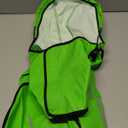 Flashseen Dog Rain Coat, Waterproof Dog Raincoat with Removable Hoodie, Pet Rain Jacket with Reflective Strip, Adjustable Lightweight Dog Hooded Raincoats for Large Dogs (Green)