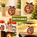 2 x 67 Christmas Ornament - 67 Ornaments for Christmas Tree, Santa Says Six Seven 2025 - Funny 6 7 White Elephant Gifts, Fun for Teen, Kid - Viral Decoration - Meme Acrylic Xmas Gifts