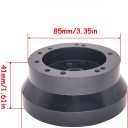 5/6 Hole Steering Wheel Hub Adapter Compatible with GMC Chevy Pontiac Truck Pickup (Black)