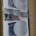 Glass Pendant Lights Kitchen Island, Blue Pendant Light Fixtures with Hand-Blown Clear Glass, Modern Hanging Light for Kitchen Sink Dining Room Bedroom, E26 (Blue, 2pack)