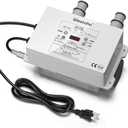 Salt Chlorine Generator, Westaho Salt Water Pool Chlorinator System with USA-Made Titanium Cells, for Above Ground Pools Up to 15,000 Gallons, Compatible with Intex Pools, IP66 Waterproof