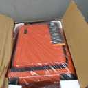 22 Inch Carry On Luggage 22x14x9 Airline Approved, Carry On Suitcase with Wheels, Hard-shell Carry-on Luggage, Durable Luggage Carry-On, Orange Small Suitcase with Cosmetic CaseBag