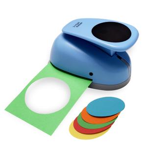 Circle Punch, Paper Punch,2 1/2" Circle Hole Punch Cutters for for Paper Crafts, Cardstock, Gift Wrapping, Scrapbook Tools Cards, Arts Fun Projects, Christmas, Birthday Gifts(Blue).