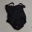 Black Ruched Tummy Control One-Piece Swimsuit 12