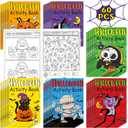 60 Pcs Halloween Activity Books for Kids Mini Challenging Activities Fun and Games Include Mazes, Word Search, Word Scramble, and More for Halloween Party Gifts Bag Stuffers