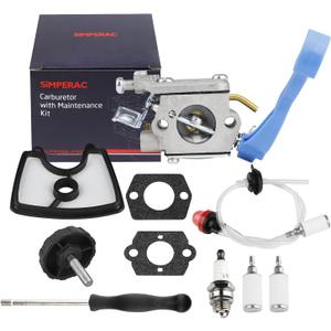 125BV Carburetor for Husqvarna Leaf Blower 125B 125BVX 125BX Carburetor 590460102 Replace for Zama C1Q-W37 with 125b Air Filter Fuel Line Tune up Kit