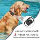 2 x Airtag Dog Collar Holder, [2 Pack], Waterproof Protective Case for Apple AirTag, Durable & Lightweight with Full-Body Protection, Soft Silicone, Black