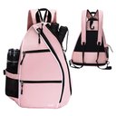 Sucipi Women's Reversible Pickleball Paddle Bag with Rackets Compartment Pink