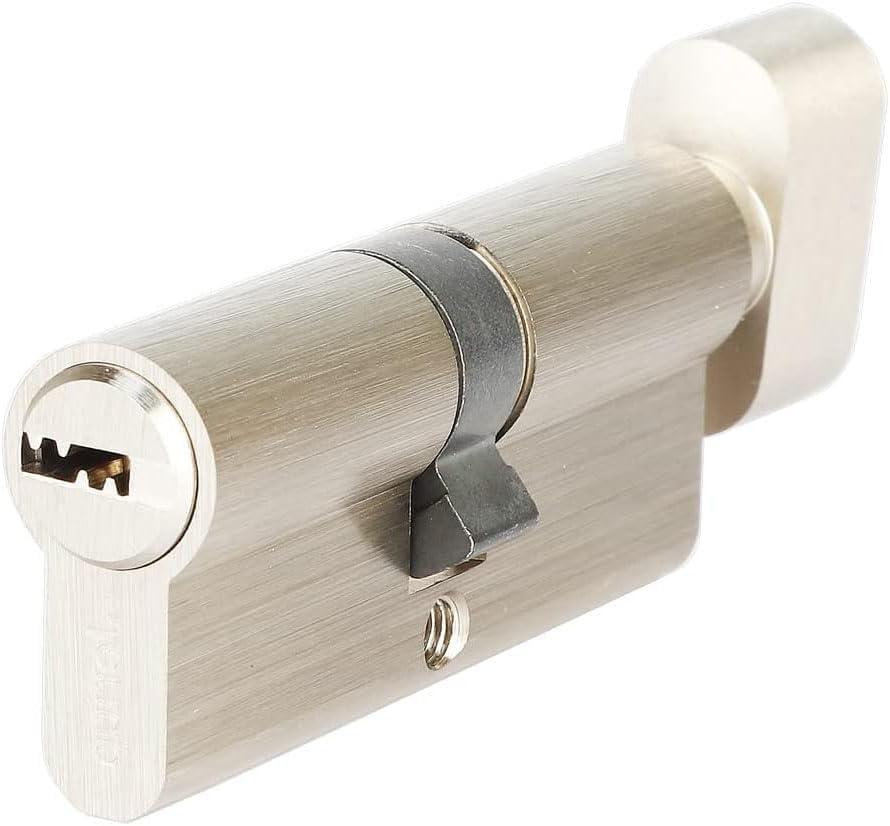 60mm Lock Cylinder, Copper Lock, Cylinder Locks with Keys Suitable for Wooden Doors and Aluminum Doors of Different Thicknesses (L=60mm 30/30)