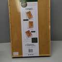 Lipper International 8397 Bamboo Wood Adjustable Drawer Organizer with 6 Removable Dividers, 12" x 17-1/2" x 1-7/8"