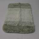 Ultra Soft Plush Bathroom Rug Green 16" x 24"