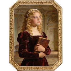 eletecpro 5x7 Vintage Picture Frame with Glass Cover, Antique Ornate Gold Photo Frame 5 x 7 for Tabletop or Wall Decor, Vintage Gold