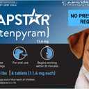 Capstar (Nitenpyram) Fast-Acting Oral Flea Treatment for Dogs 2-25 Lbs, Vet-Recommended Medication Tablets, Flea Tablets for Dogs Start Killing in 30 Minutes, 6 Doses, BBD: 08/2027