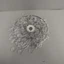 Acrylic Chandeliers Lampshade - Mini Beaded Light Fixture - Crystal Pendant Ceiling Light Shade for Wedding/Bedroom/Hallway/Bathroom (Silver)