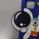 Boaretiu Kids Case for iPad Air 11 Inch M3 & M2/Air 5th/4th 10.9" for iPad Pro 11 Inch 4/3/2/1 - Cute Cartoon Astronaut Spaceship Silicone with Strap & Rotating Stand Soft Tablet Case for Boys Teens