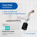 VITAMAX ACF Shower Filter 3-Stage Filtration System for Chlorine & Sediment Tool-Free Installation