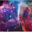 Galaxy Placemats Set of 4, Universe Space Nebula Galaxy Pattern Placemats Heat Resistant for Dining Table Non-Slip 18x12 Inches (Pm-002)