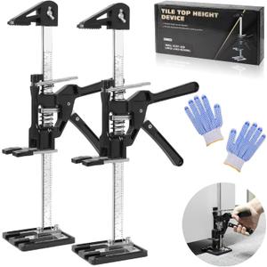 DGSL Labor Saving Arm Furniture Jack 2 Packs, 15.3 Inch Furniture Lifter Tool for Heavy Furniture Construction Jack, Multifunctional Lifting Arm Tool for Installing Cabinet, Drywall Lift Wall