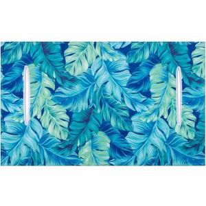 AQQA Golf Cart Seat Covers, Tropical Palm Leaf-Boho-Marble Microfiber Golf Cart Seat Blanket, Golf Blanket, Golf Accessories, Golf Cart Seat Towel Fits All 2-Seat Golf Carts, 55"x 32" (green-blue)