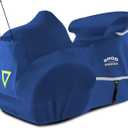Trike Cover,Motorcycle Cover Heavy Duty 600D Waterproof for Trike Models, Tri Glide, and CVO Version, Goldwing, Chidftain, Challenger, Elite Storage, Blue