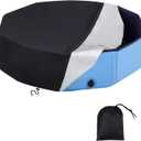 32 inch Dog Pet Pool Cover Round, Foldable with Drawstring Design for Universal Kiddie Pet Outdoor Bath Tub, Waterproof and Dustproof Anti-UV Dustproof Safety Pool Covers (Black)