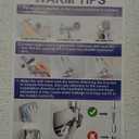 Veken Wide Rain Shower Head with Handheld, High Pressure Rainfall Showerhead Combo with Arm for Bathroom Accessories, Home Decor, Detachable Dual Shower with Multi Modes Handheld Spray, Silver Chrome (Standard Flow(2.5GPM))