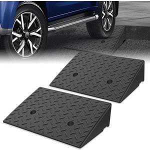 Rubber Curb Ramp, 5.5" Rise, Sidewalk Ramp for Forklift, Car, Wheelchair, Bike, Driveway & Garage