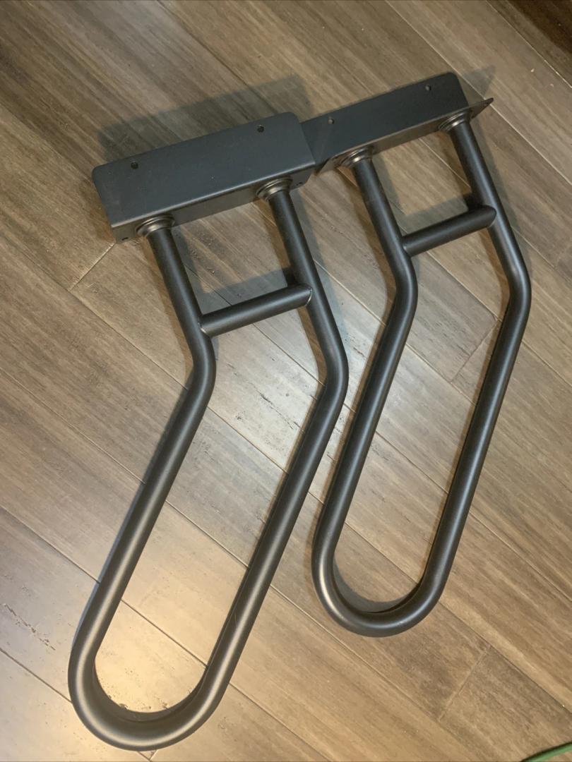 Outdoor Handrail Garage Railing Post Mount Hand Rail Matte Black Finished Stair