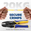 haisstronica Crimping Tool for Non-Insulated Terminal,AWG 22-8 Ratchet Wire Crimper Tool,Wire Terminal Crimper HS-7327
